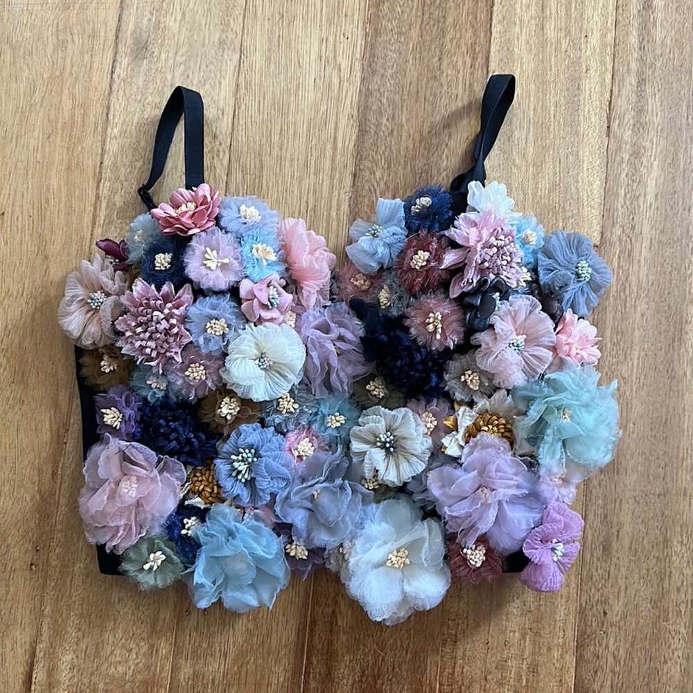 Floral crop top